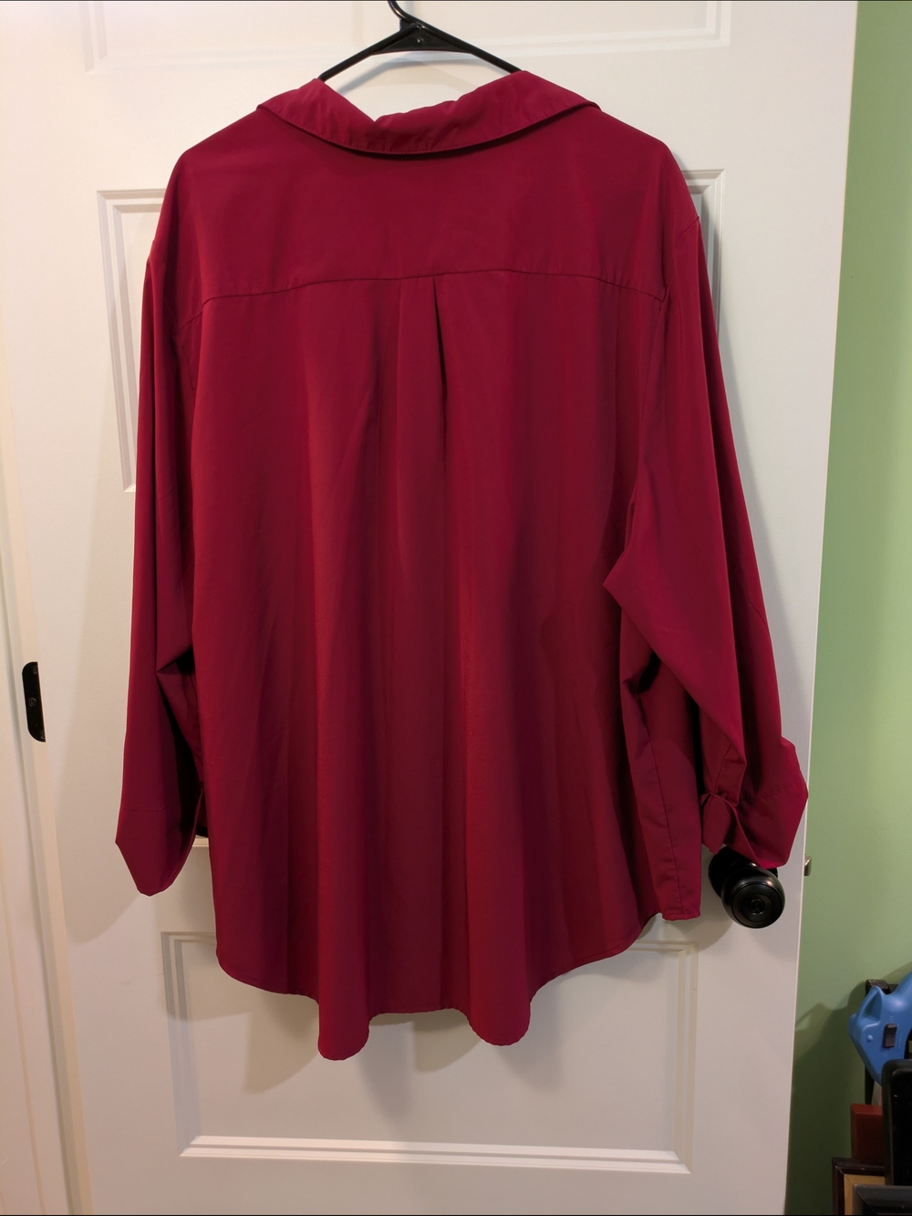 🔴3/$15 N Touch Berry Red Button-Front Tunic Shirt - Picture 8 of 12
